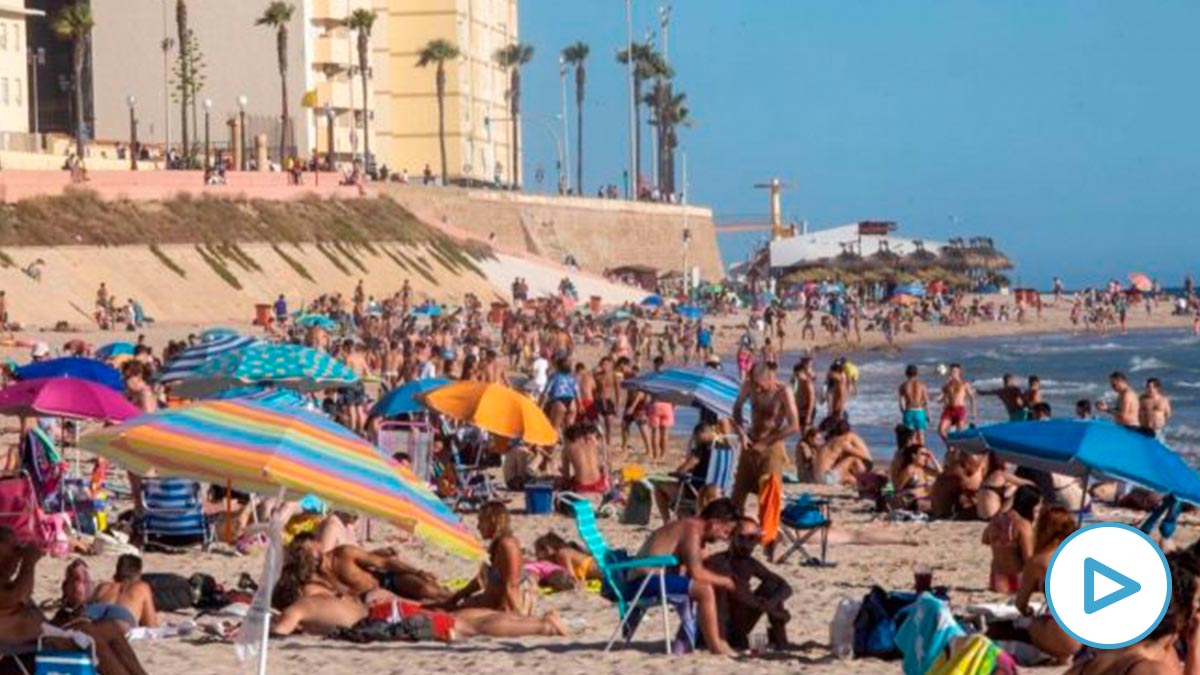 Una playa española.