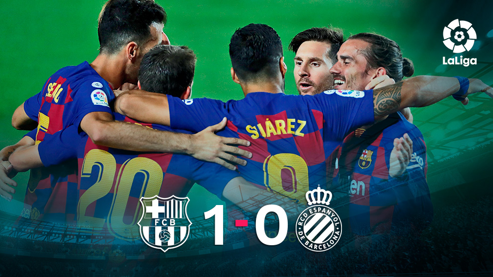 El Barcelona hizo un partido ramplón ante el Espanyol.