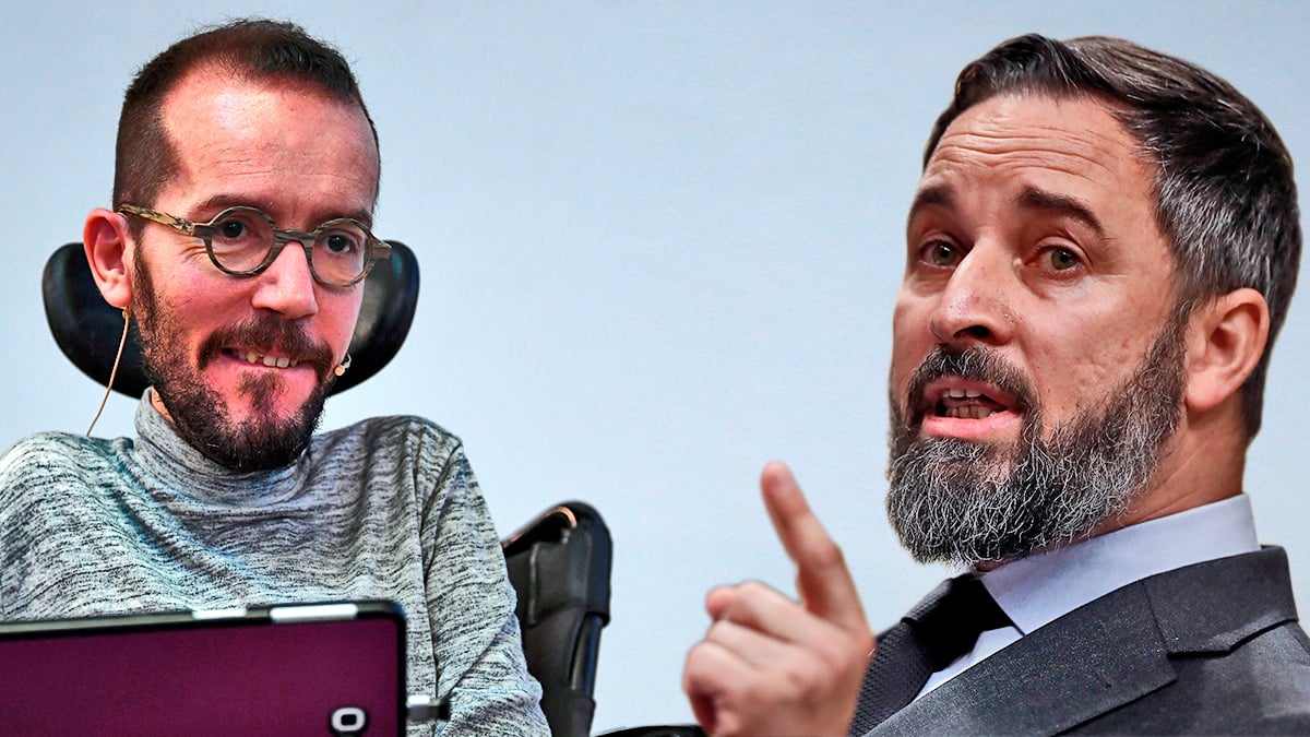 Pablo Echenique (Podemos) y Santiago Abascal (Vox).