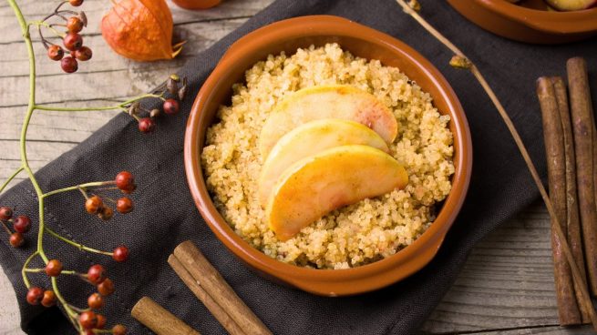 Receta de quinoa con manzana y canela