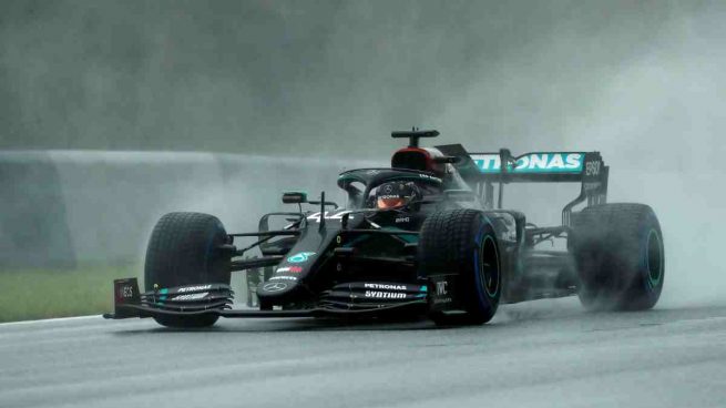 Lewis Hamilton durante el GP de Estiria