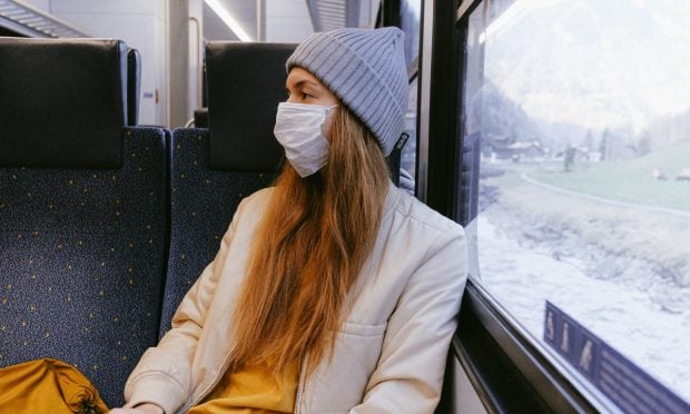 Mascarilla en el tren