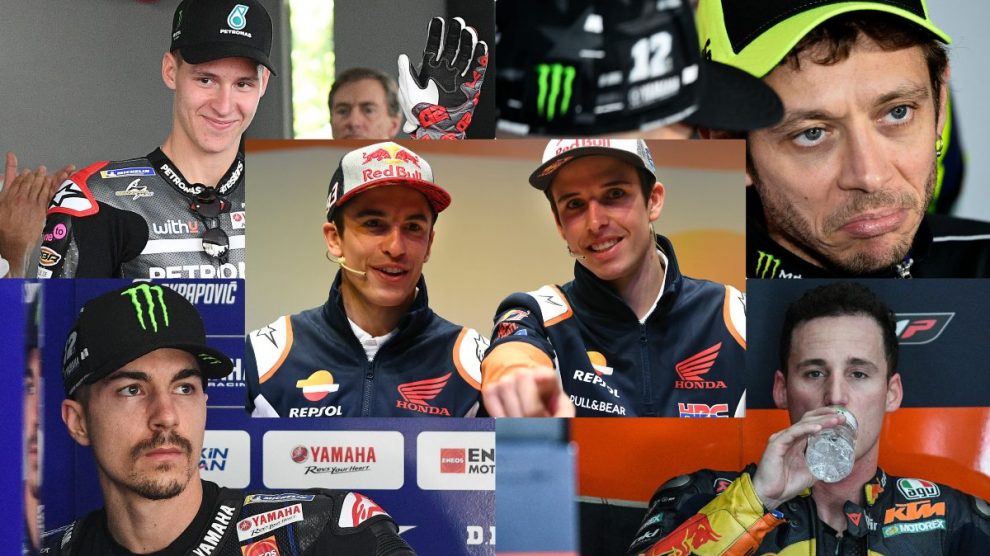 Los candidatos al título mundial de MotoGP