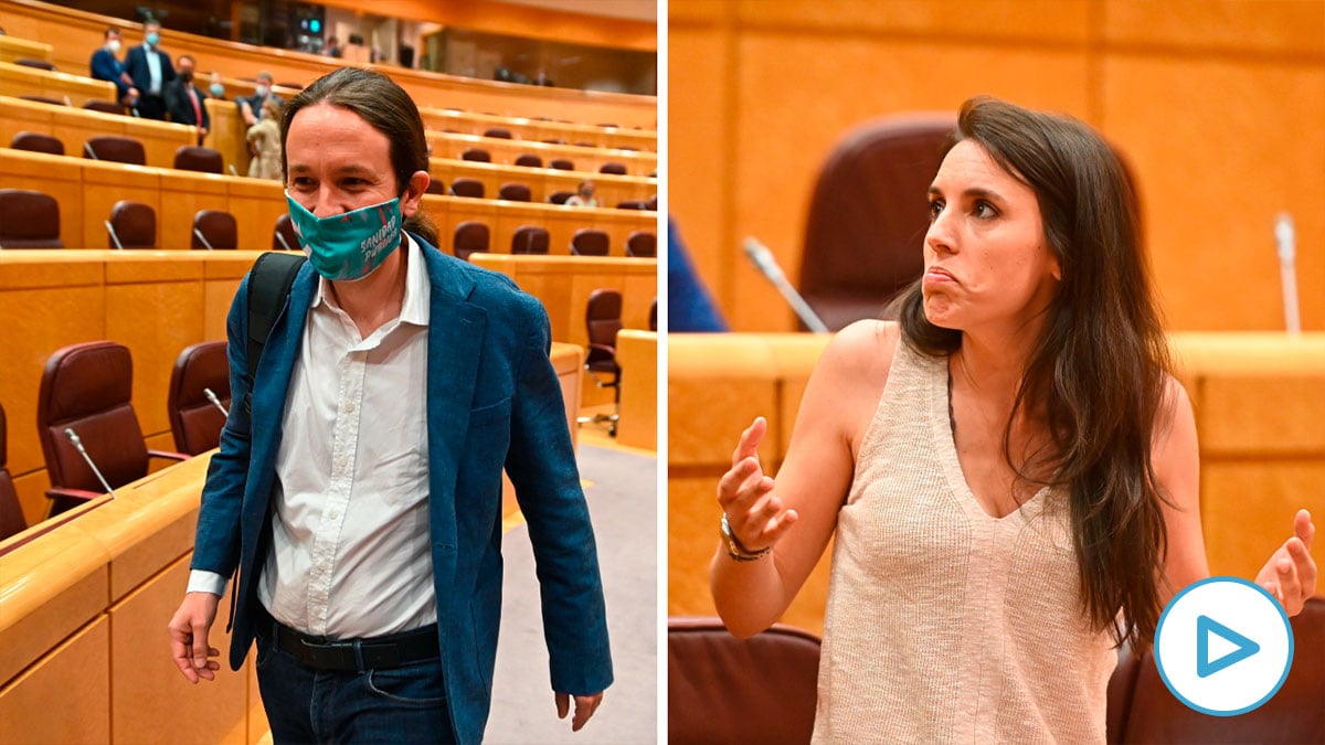 Irene Montero no ha querido contestar al PP en el Senado sobre el caso ‘Dina-Iglesias’ que afecta a su pareja.