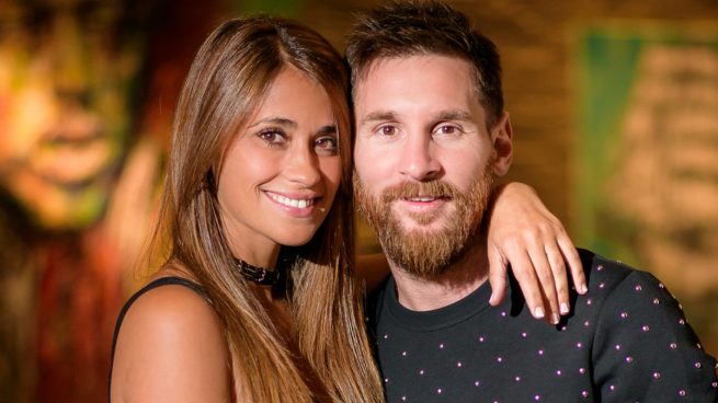 Antonella Roccuzzo y Leo Messi.