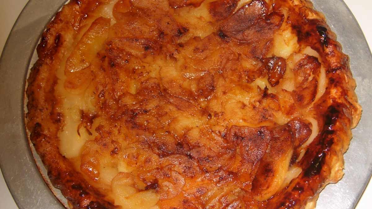 Receta de Tarta alsaciana de manzanas al ron