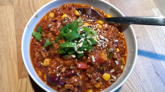 Chili con alubias