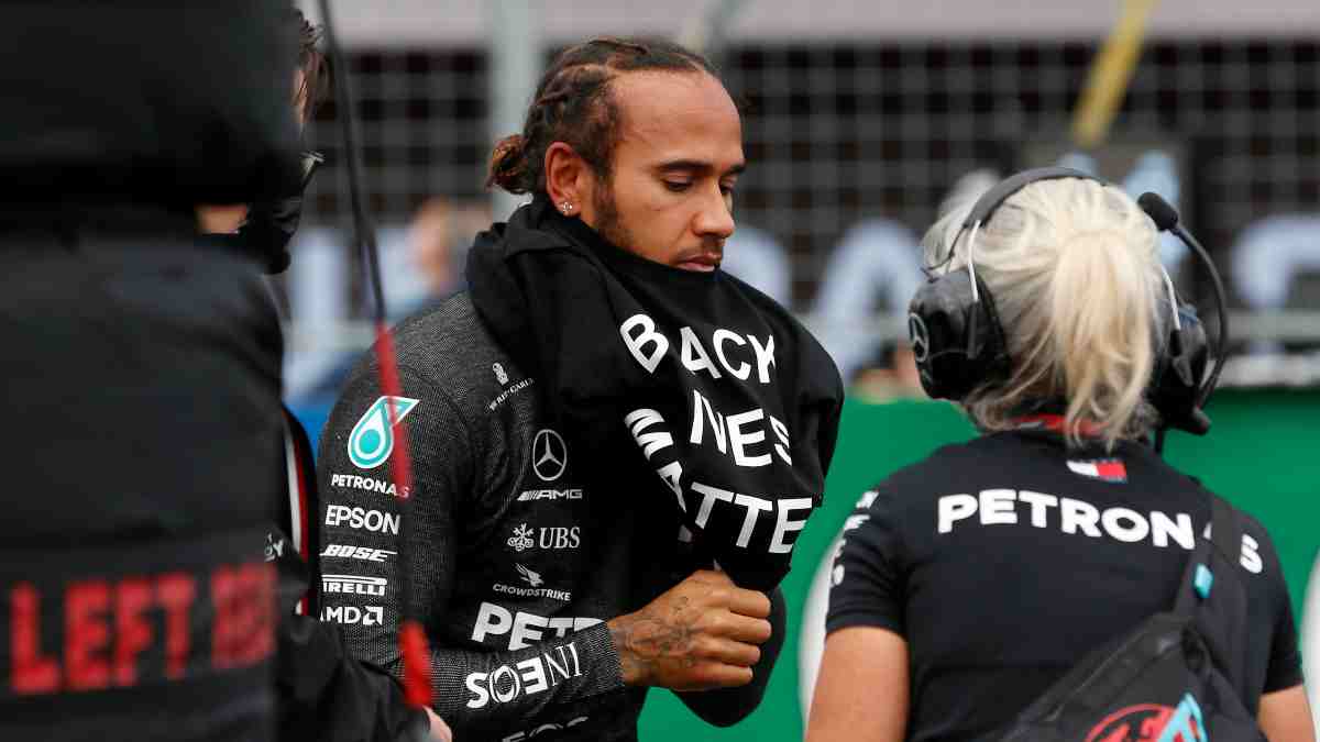 Lewis Hamilton en el Gran Premio de Hungría. (AFP)