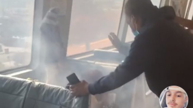 TikTok: Se le enciende la melena en llamas durante un viaje en tren