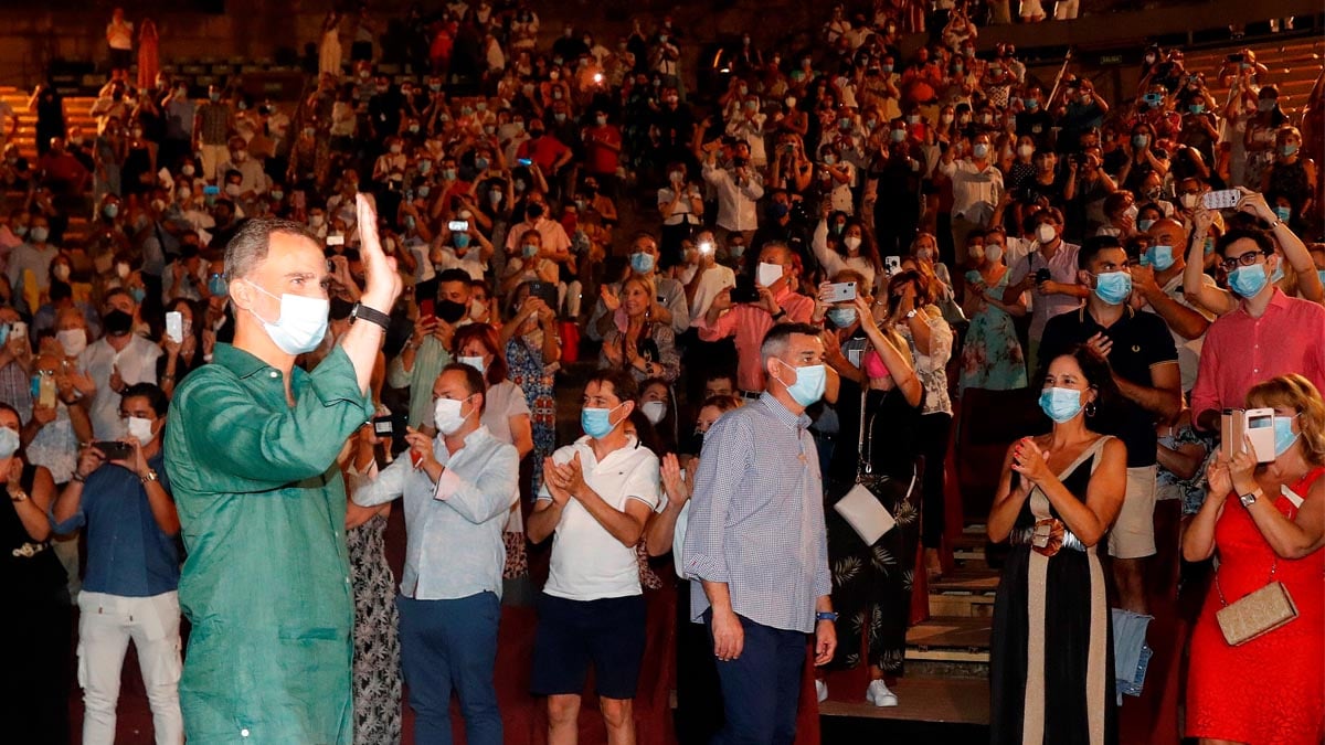 Los Reyes en el Festival de Teatro de Mérida (Foto: EFE)