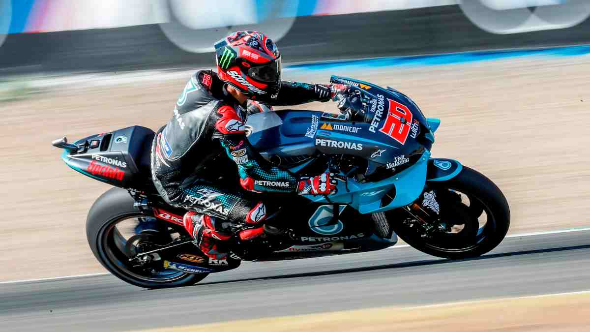 Fabio Quartararo durante la clasificación del GP de Andalucía.