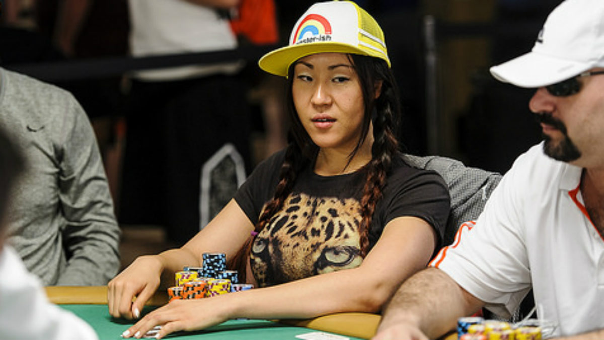 Susie Zhao, en una partida de póker.