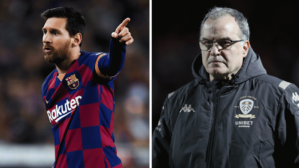 Según la prensa inglesa, Messi quiere a Bielsa como técnico del Barcelona (Getty)