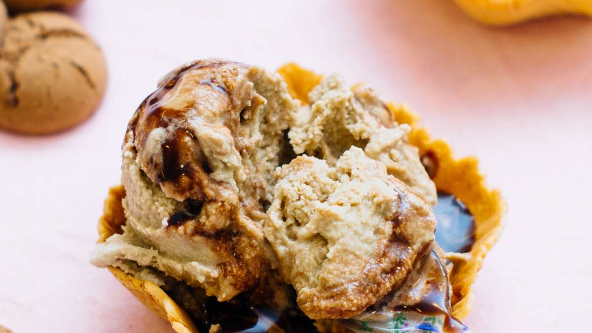 Helado de café instantáneo