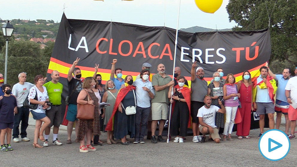 Nueva protesta ante el casoplón de Galapagar. Imágen: Francisco Toledo