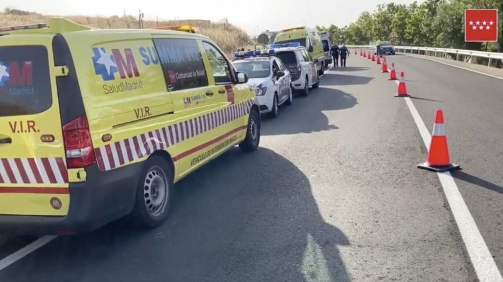 Servicios de Emergencias en El Álamo. (Foto: Emergencias Madrid)