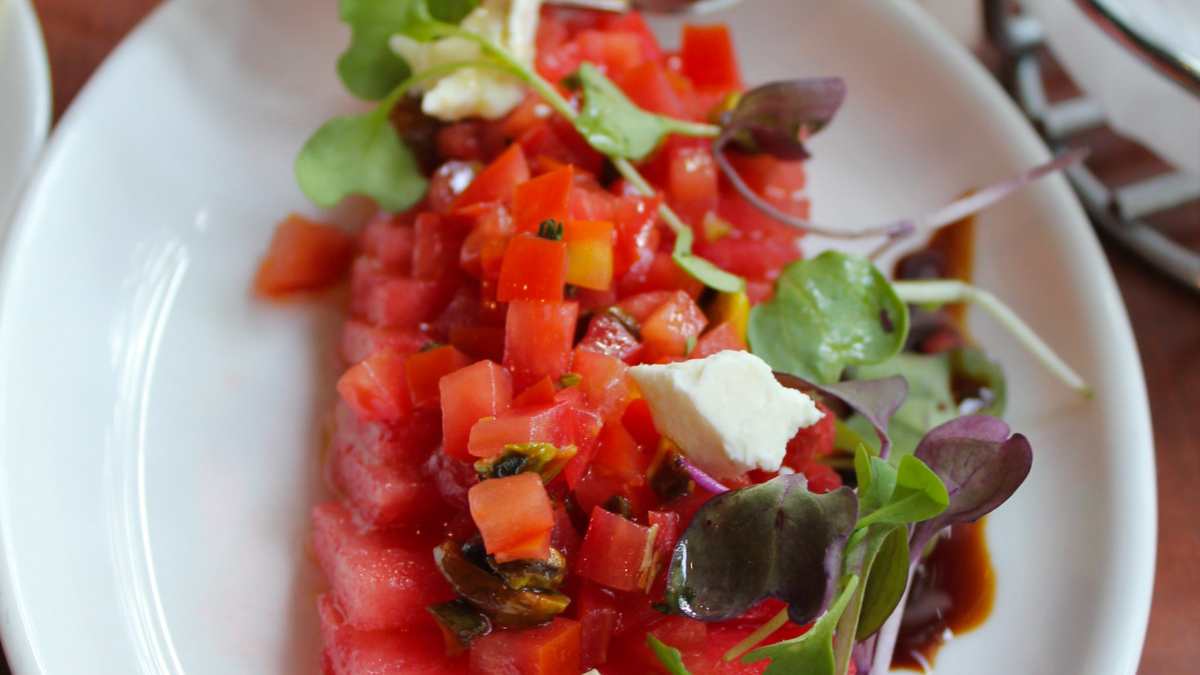 Receta de Ensalada de verano con sandía y tomate