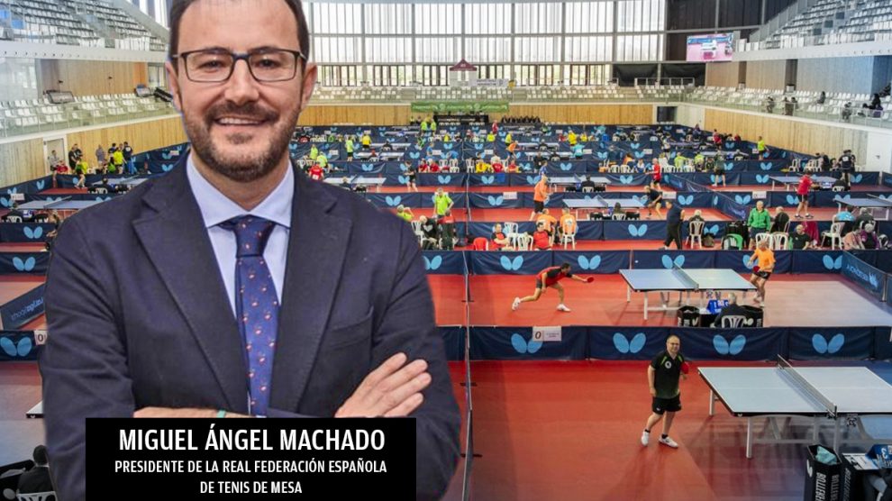 Miguel Ángel Mellado, presidente de la Federación de Tenis de Mesa