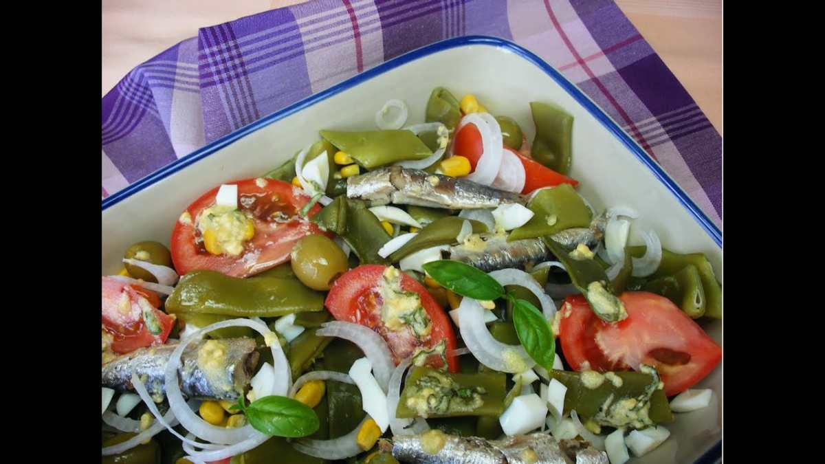 Receta de Judías verdes con sardinas