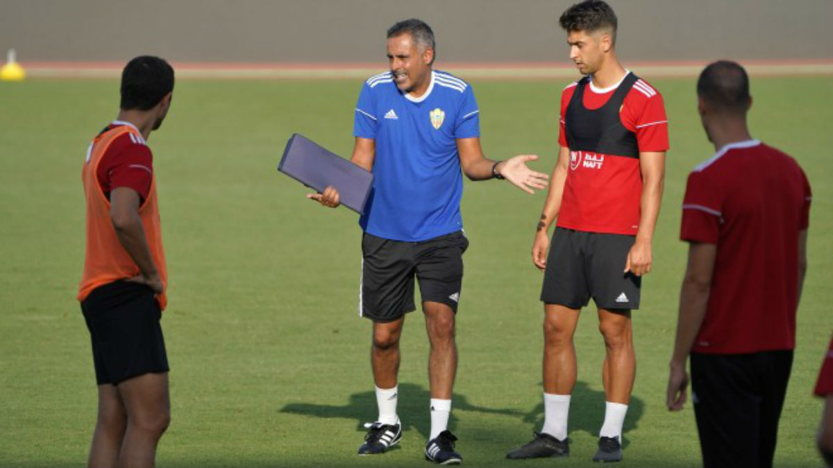 Entrenamiento del Almería, con José Gomes al mando. (udalmeriasad.com)