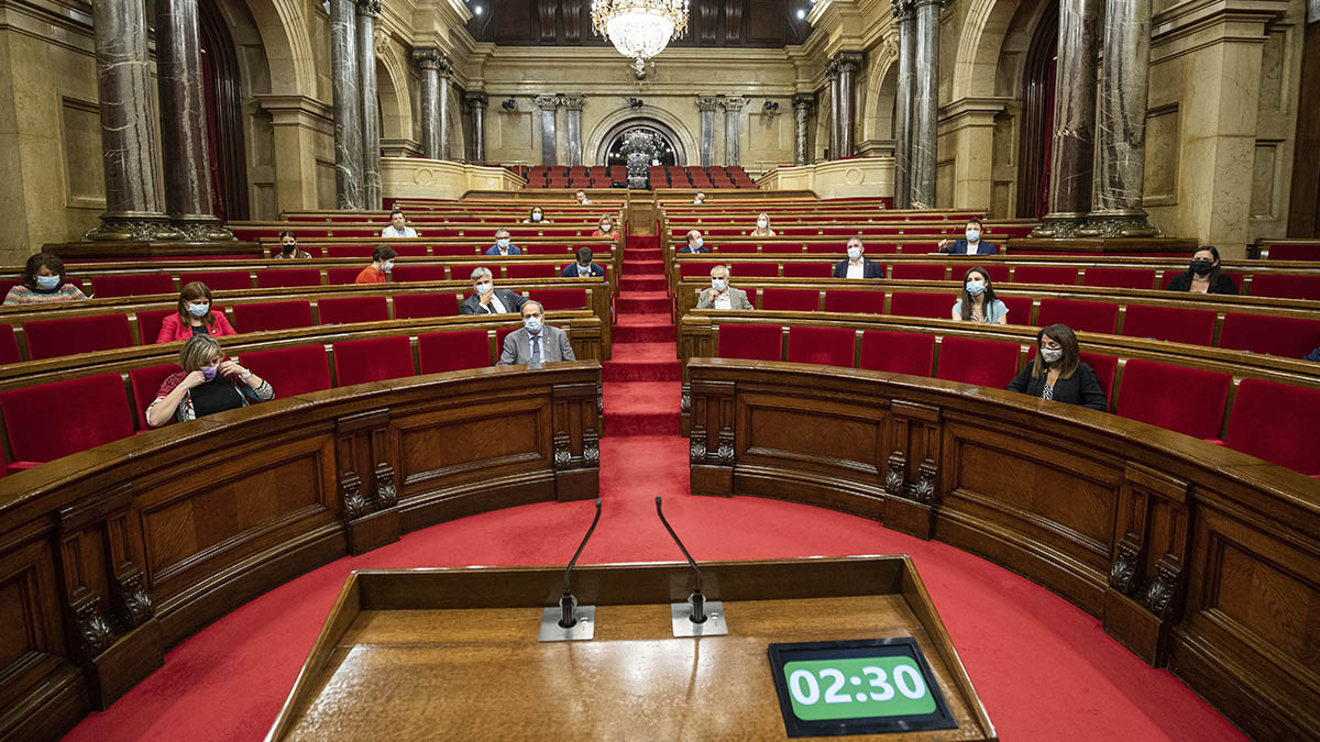 Hemiciclo del Parlamento catalán.