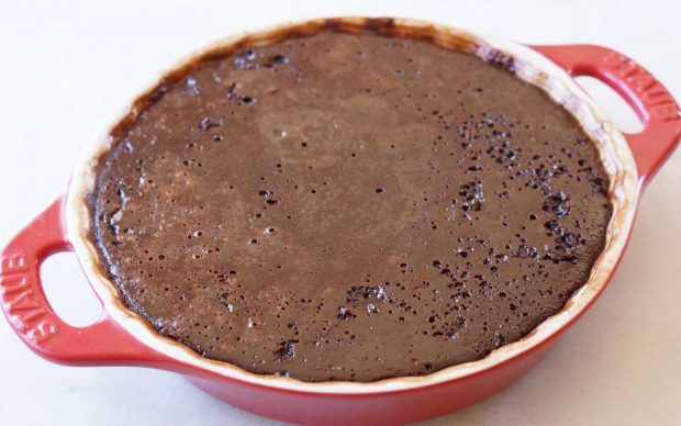 Pudding de chocolate negro