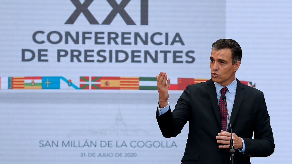 El presidente del Gobierno, Pedro Sánchez, en la Conferencia de Presidentes. (Foto: Efe)