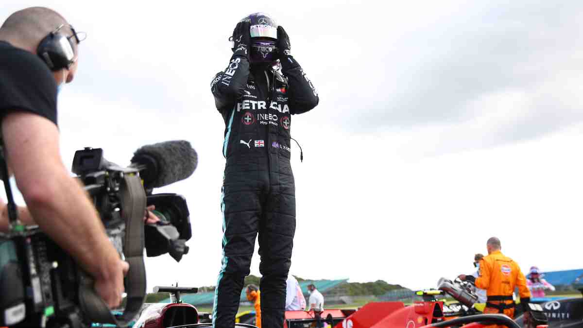 Lewis Hamilton gana el Gran Premio de Gran Bretaña. (AFP)