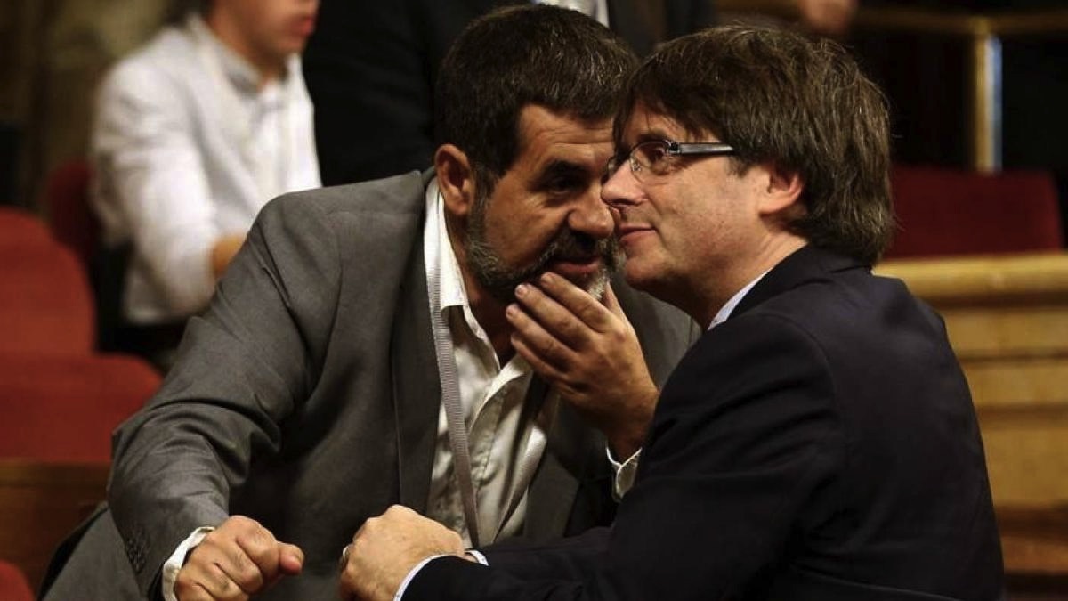 Jordi Sánchez y Carles Puigdemont en imagen de archivo.