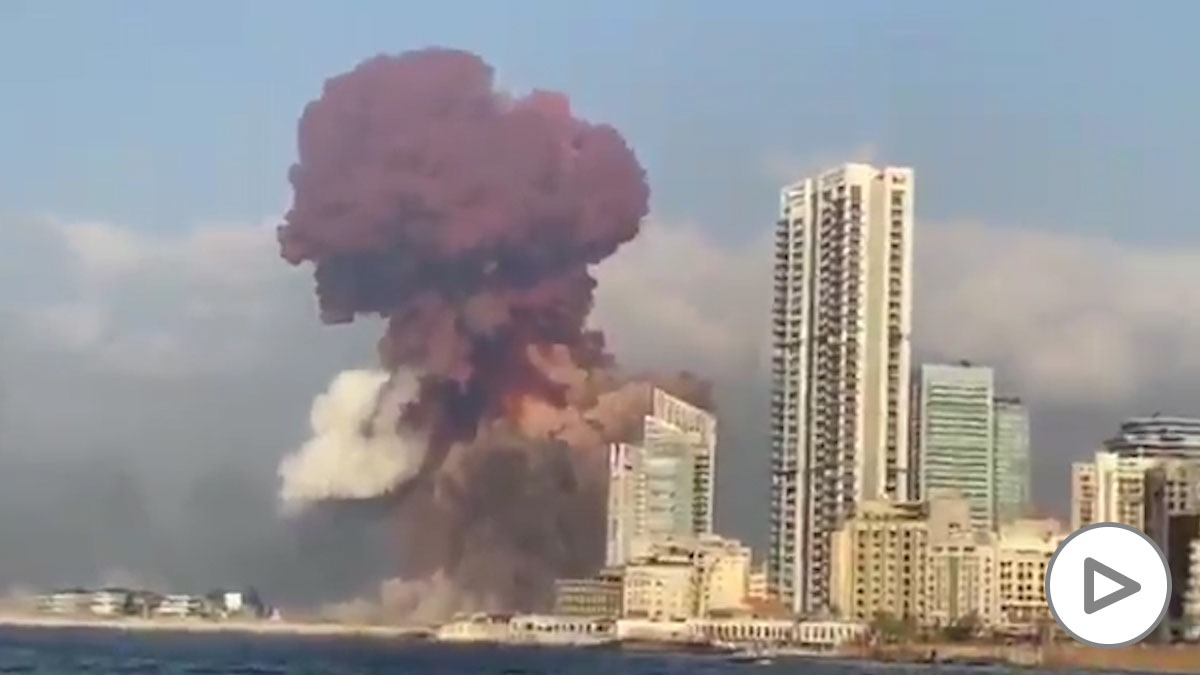 Enorme explosión en Beirut.
