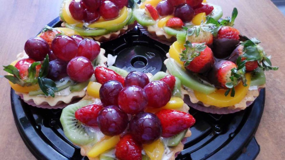 Receta de Tartaletas de uva y crema pastelera