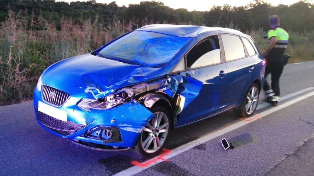 El coche implicado en el accidente. (Foto: EP)