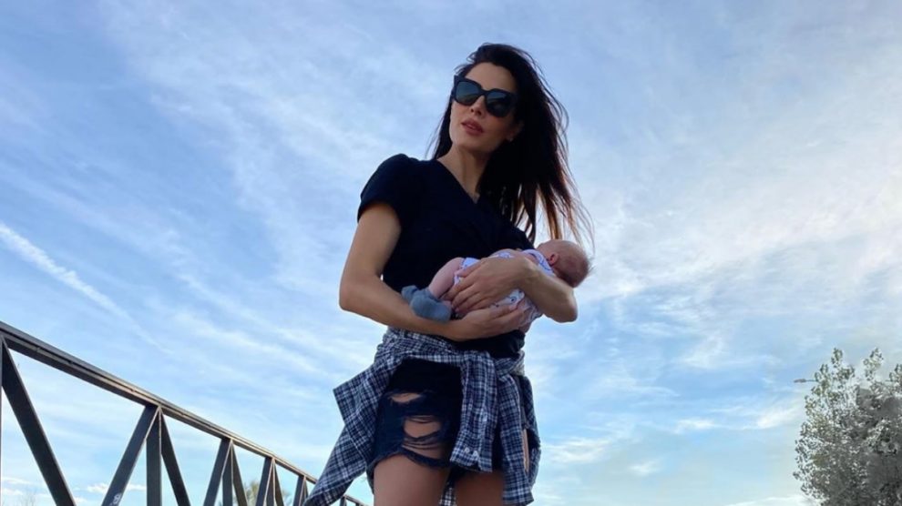 Pilar Rubio con su cuarto hijo, Máximo Adriano