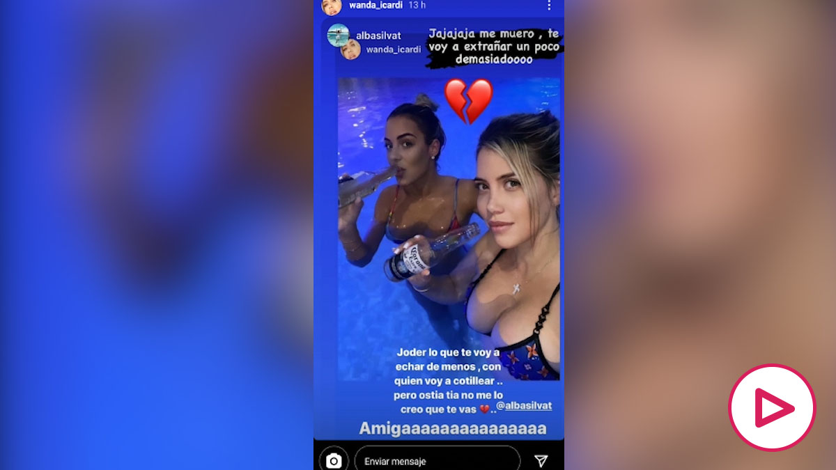 Wanda Nara publica imágenes de una fiesta en su piscina