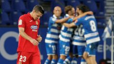 Los jugadores del Deportivo celebran el tanto decisivo. (EFE)