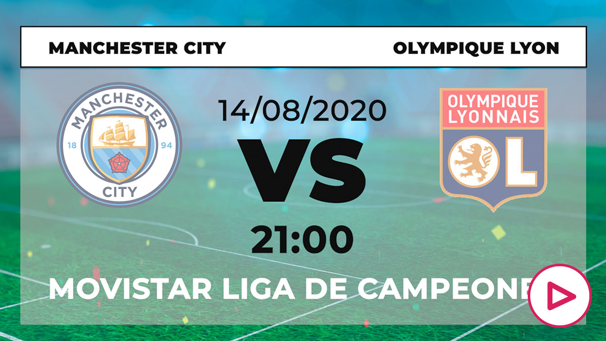 Manchester City-Lyon: horario y dónde ver el partido de Champions League hoy en directo por TV online.