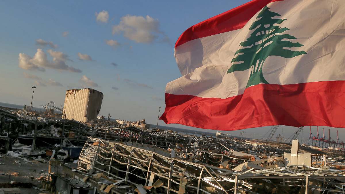 Imagen tras la explosión registrada en Beirut. Foto: EP