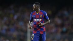 Ousmane Dembélé, en un partido con el Barcelona esta temporada. (Getty)