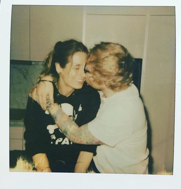 Ed Sheeran y su mujer