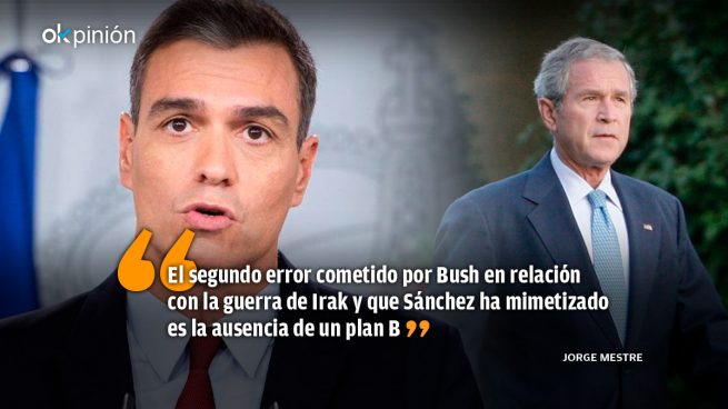 Sánchez plagiando a Bush