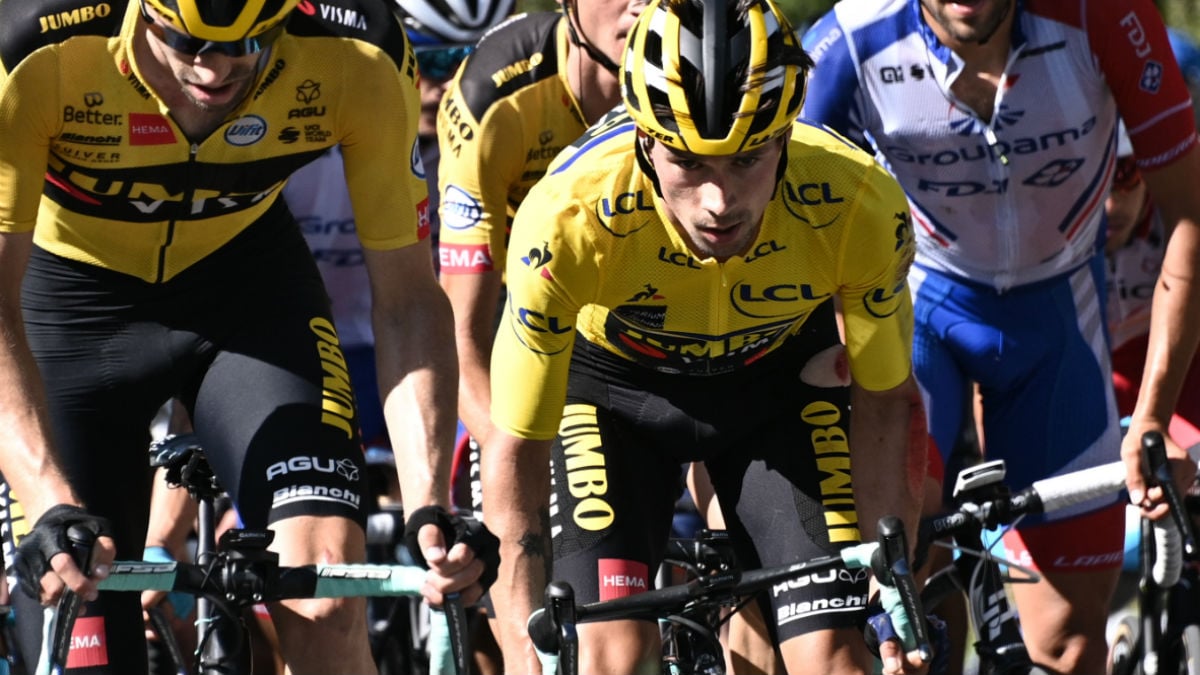 Primoz Roglic, en la Dauphine. (AFP)