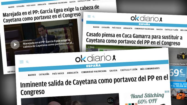 OKDIARIO avanzó el cese de Cayetana y su relevo por Cuca Gamarra en 3 exclusivas