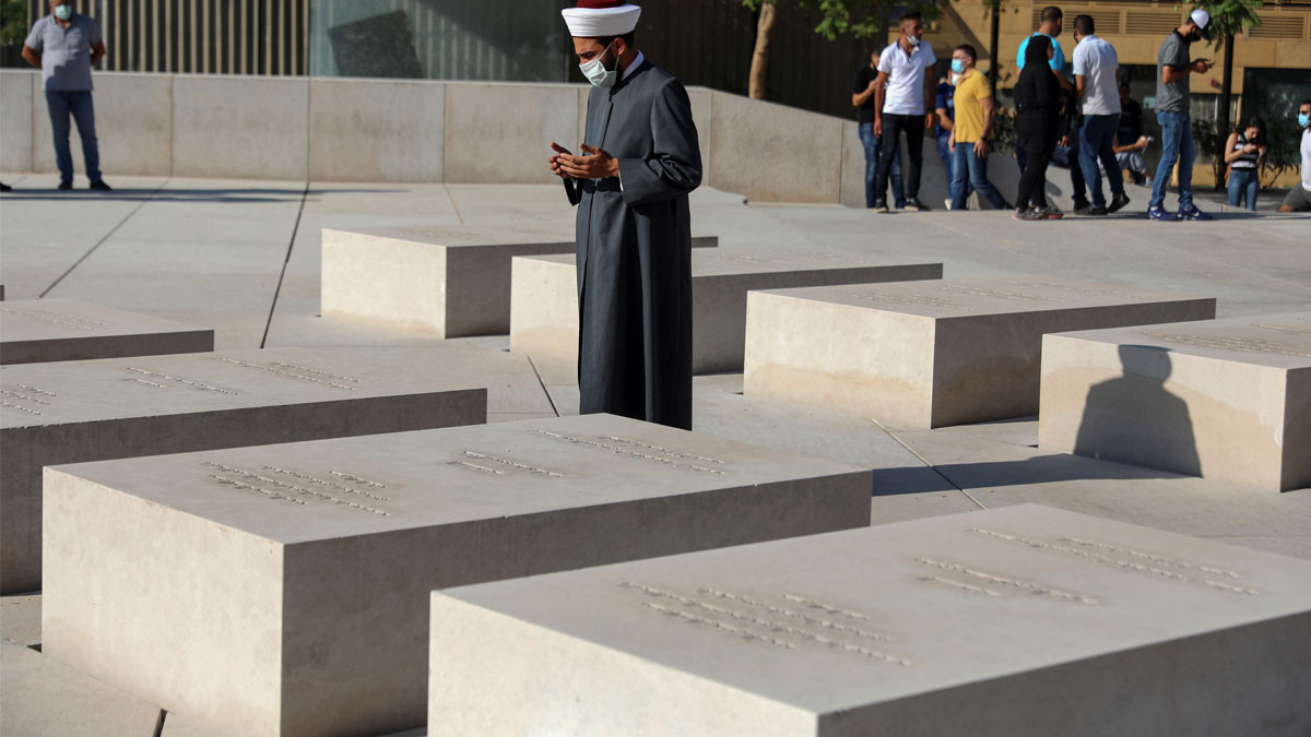 Tumba de Hariri en Beirut (Foto: AFP)