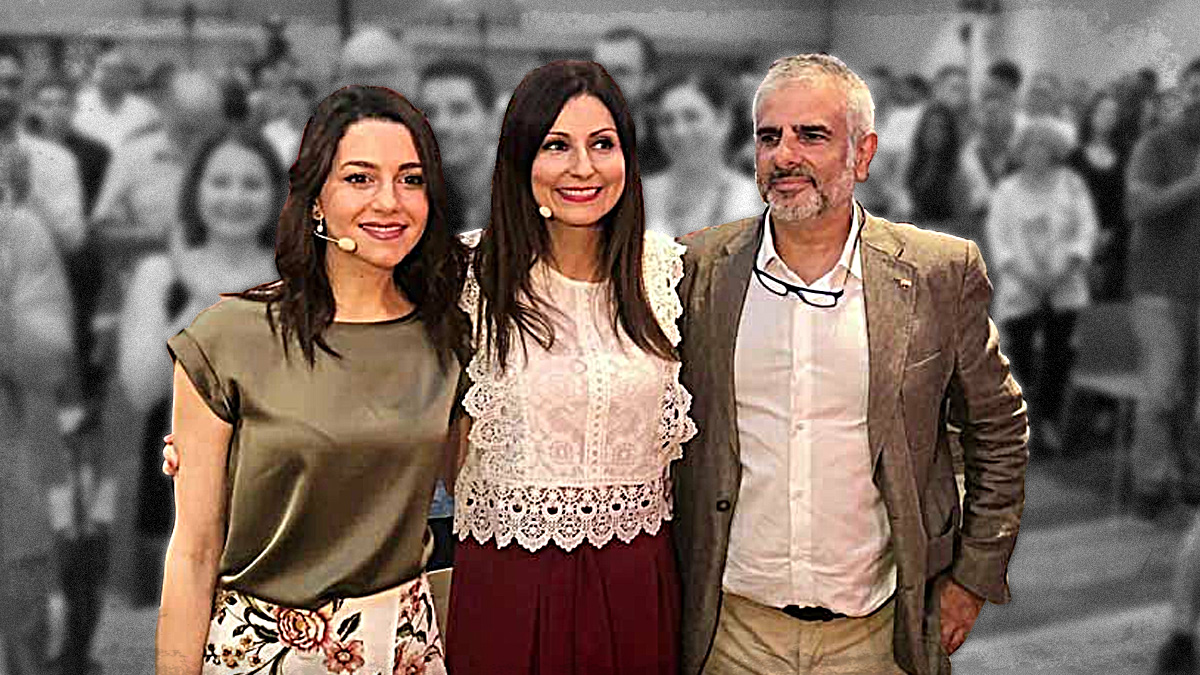 Inés Arrimadas, Lorena Roldán y Carlos Carrizosa.
