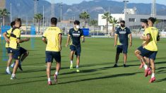 El Villarreal durante un entrenamiento esta pretemporada. villarrealcf)