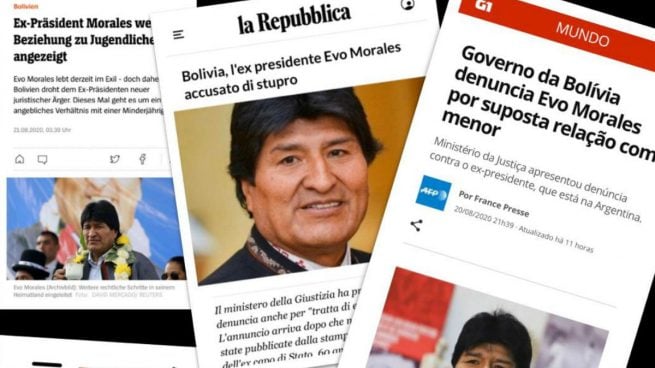 CNN, BBC y medios de todo el mundo se hacen eco de la relación pedófila de Evo Morales destapada por OKDIARIO