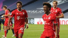 Coman celebra su gol a la final. (AFP)