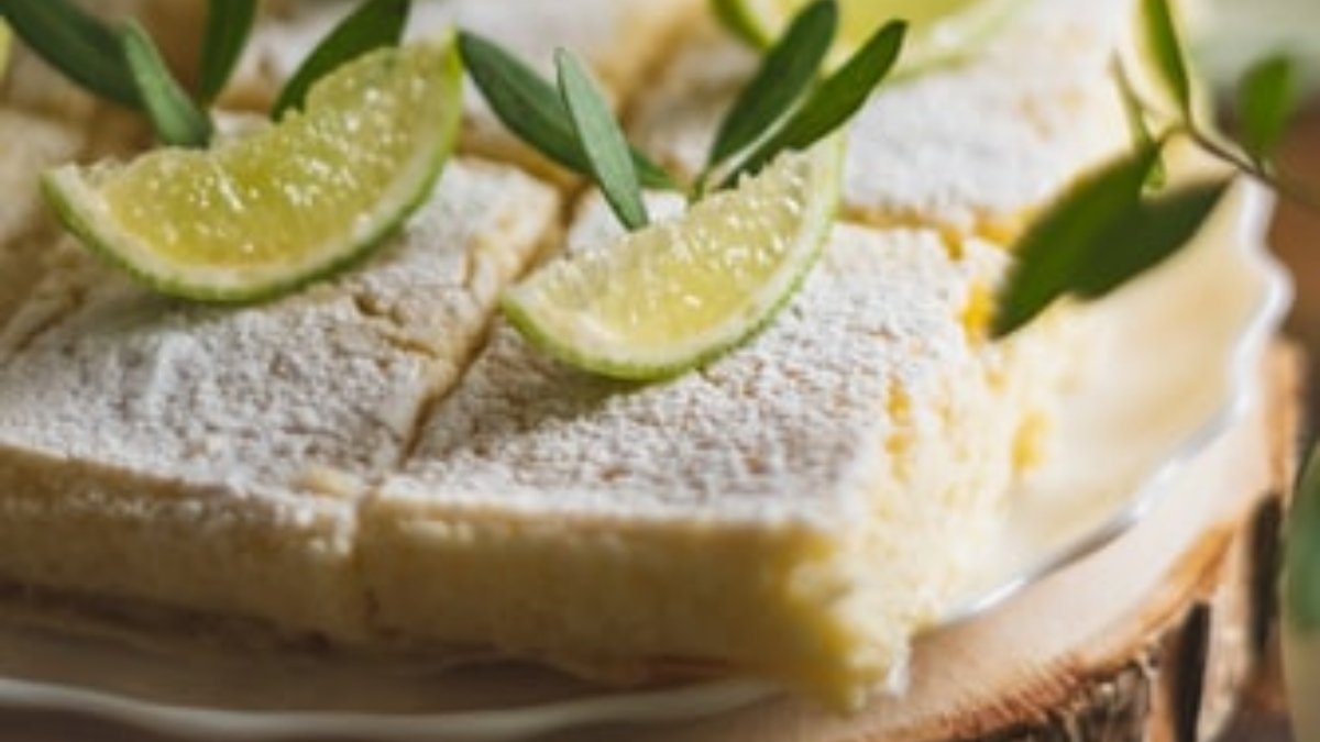 Tarta de crema pastelera de limón sin horno