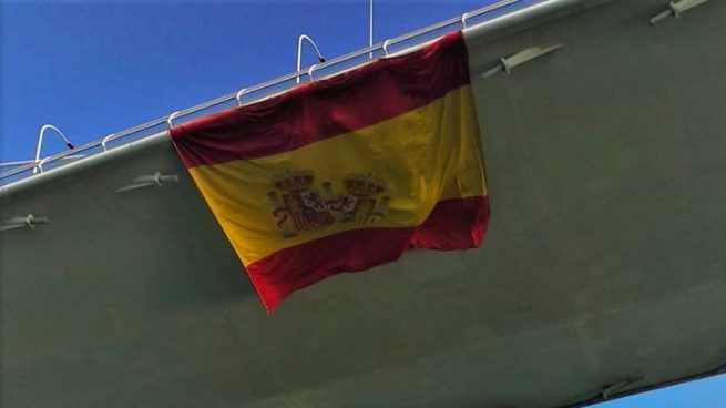 Despedida de Elcano en la Bahía de Cádiz.