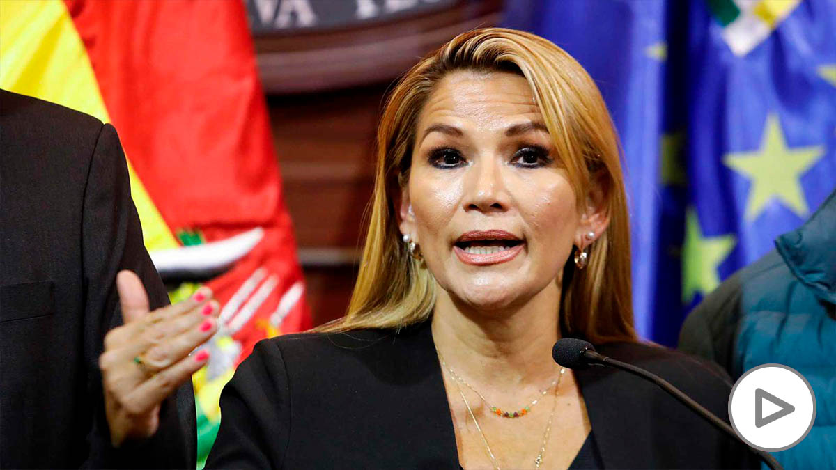 La presidenta de Bolivia, Jeanine Áñez.